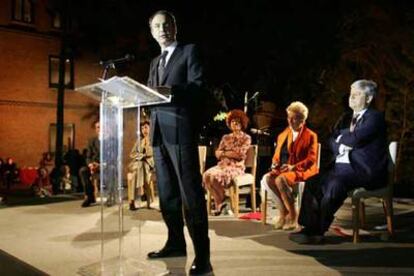 El presidente del Gobierno, José Luis Rodríguez Zapatero, ayer en la Residencia de Estudiantes.