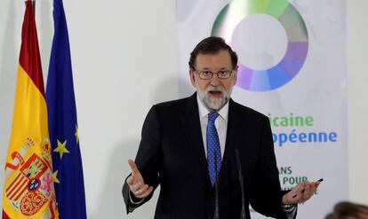 Mariano Rajoy, durante una comparecencia en Costa de Marfil. 