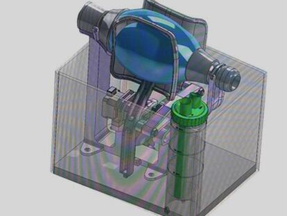 El prototip de respirador. 