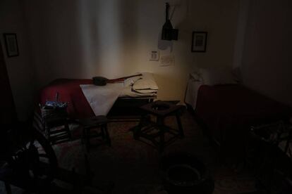 La alcobilla del servicio de la casa de Cervantes en Esquivias.