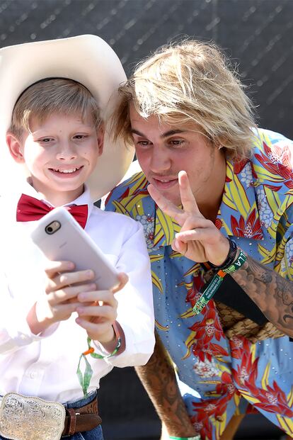 Justin Bieber y el niño más viral de los últimos tiempos: Mason Ramsey.