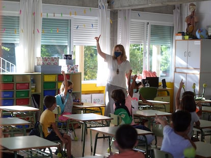 Un colegio de Mairena del Aljarafe (Sevilla), este 10 de septiembre.