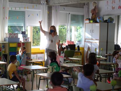 Un colegio de Mairena del Aljarafe (Sevilla), este 10 de septiembre.