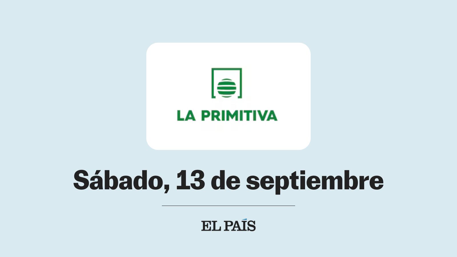 La Primitiva: comprobar sorteo del sábado 13 de septiembre