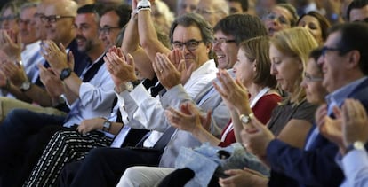 Artur Mas al término del Congreso Fundacional de la nueva Convergencia.