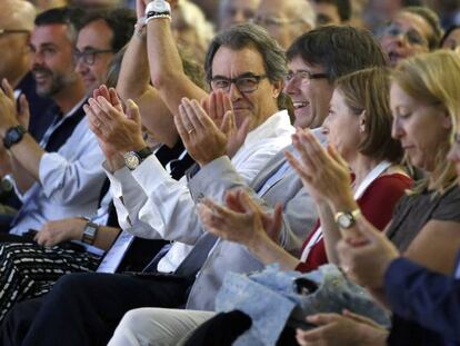 Artur Mas al término del Congreso Fundacional de la nueva Convergencia.