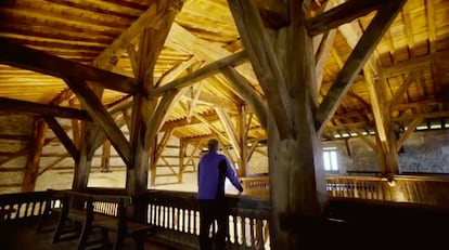 Interior de la ermita de la Antigua (Zumárraga, Guipúzcoa).