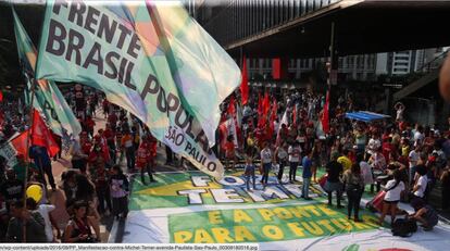 Ato na Paulista.