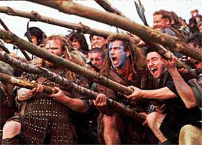 Una escena de la película <b></b><i>Braveheart.</i>