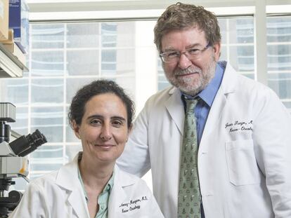 Candelaria Gómez y Juan Fueyo, neurólogos del Centro de Cáncer MD Anderson de EE UU.