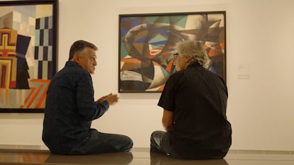 El gran Wyoming y David Trueba en Usted está aquí, emitido en La Sexta