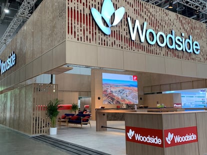 Puesto de Woodside Energy en la World Gas Conference 2022, en Daegu (Corea del Sur).