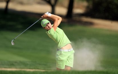 Carlota Ciganda in action at the 2011 Omega Dubai Ladies Masters.