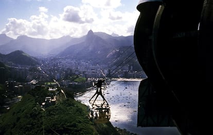 O bondinho do Pão de Açúcar.