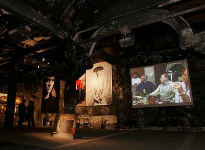 La cmara frigorfica del matadero de Madrid, hoy el espacio para exposiciones.