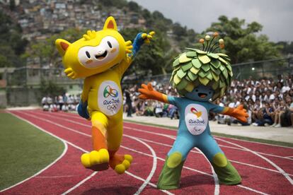 Tom y Vinicius, las mascotas de Rio 2016.