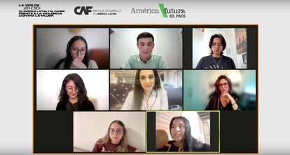 Jóvenes y autoridades participan en el conservatorio sobre violencia de género y jóvenes organizado por América Futura y CAF