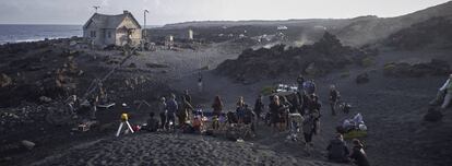 El equipo, en un exterior rodado en Lanzarote.