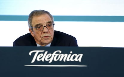 El presidente de Telef&oacute;nica, C&eacute;sar Alierta.