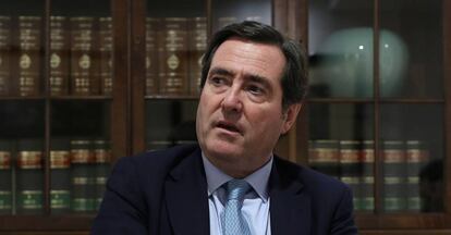 Antonio Garamendi, presidente de la CEOE, en 2019.