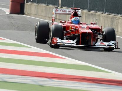 Fernando Alonso, durante la sesión de clasificación.