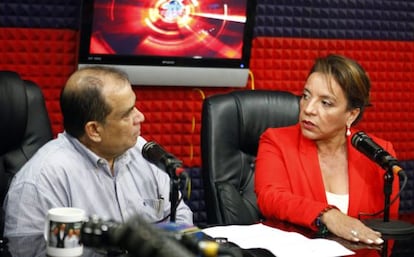 Xiomara Castro durante su reaparición este miércoles