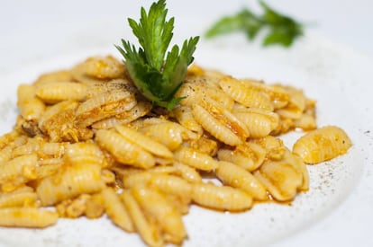 Malloreddus con ragú di cortile, de Da Giuseppina.