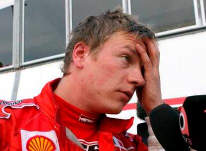 Raikkonen, tras la carrera, en la que finalizó octavo.