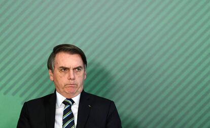 El presidente de Brasil, Jair Bolsonaro, en abril pasado.