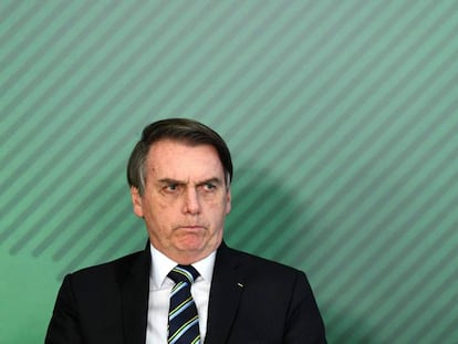 El presidente de Brasil, Jair Bolsonaro, en abril pasado.