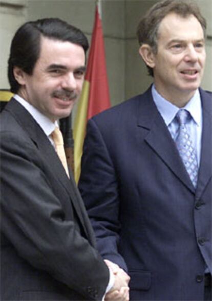 El presidente del Gobierno español y el primer ministro británico, esta mañana en La Moncloa.