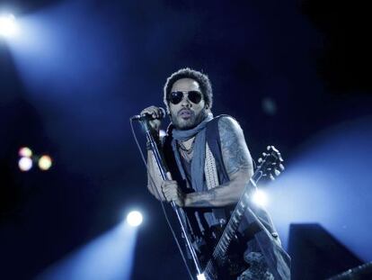 Lenny Kravitz en concierto en Rock in Rio.
