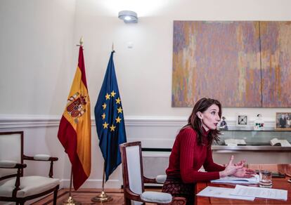 Pilar Llop, en el Ministerio de Justicia, el martes.