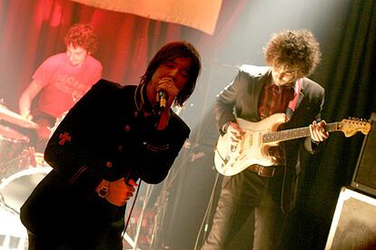 Julian Casablancas, cantante de The Strokes, durante su actuación en Madrid.