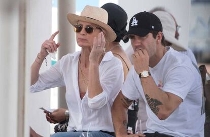 Robin Wright y Clement Giraudet en Nápoles el pasado verano.