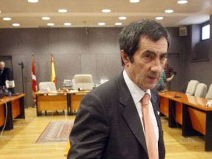 Juan Ramón Ibarra, al término del juicio celebrado en febrero de 2011 en la Audiencia Provincial de Bizkaia.  