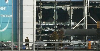 El exterior del aeropuerto de Zaventem (Bruselas).