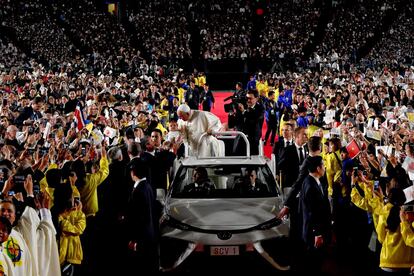 El papa Francisco durante su visita de cuatro días a Japón, la primera que hace un papa al país asiático en 38 años.