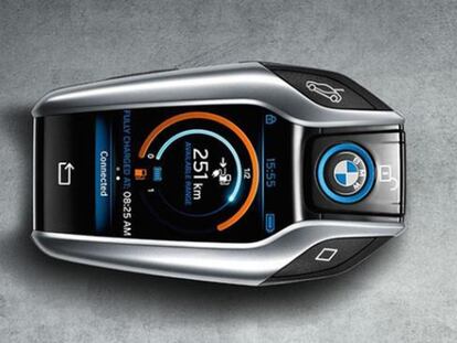 Así es la llave del futuro en el BMW i8