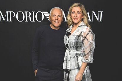 Giorgio Armani con Ellie Goulding.