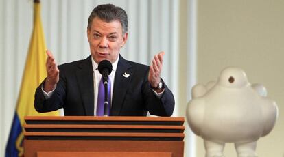 Colombian President Juan Manuel Santos on Friday.