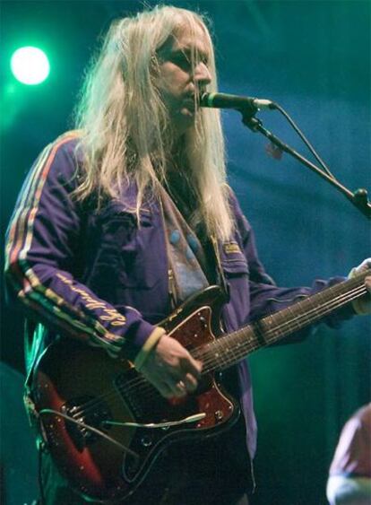 El líder de Dinosaur Jr., durante su actuación.