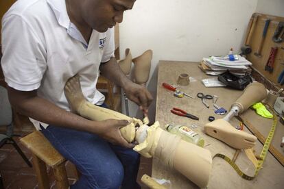 La Fundación Rei de Cartagena de Indias tiene sus propios talleres de fabricación y reparación de prótesis.