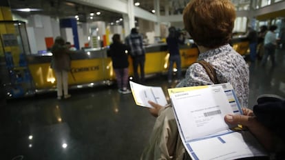 Oficina de Correos en los días previos al 20-J.