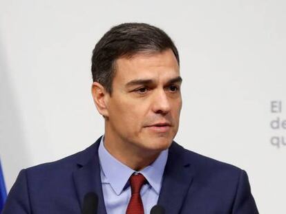 El presidente del Gobierno, Pedro Sánchez