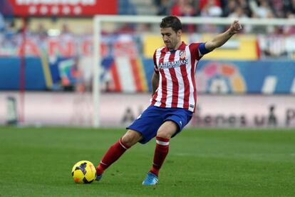 Gabi, en el Calderón ante el Athletic.