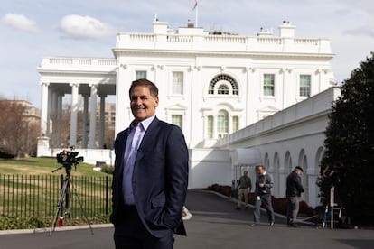 Mark Cuban visitó la Casa Blanca este lunes.