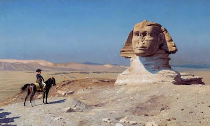 Sabia-se que Napoleão, pintado aqui diante da esfinge por Jean-Léon Gérôme, precisava de muito poucas horas de sono.