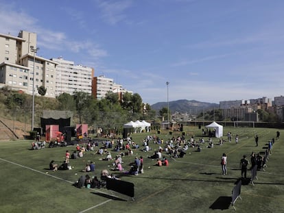 El campo de futbol de Ciutat Meridiana, escenario de espectáculos de La Mercè.