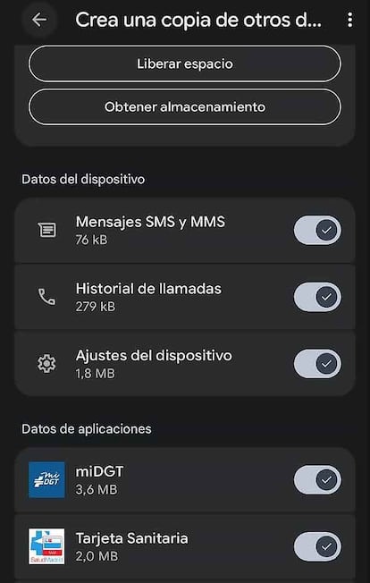 Copia seguridad en Android